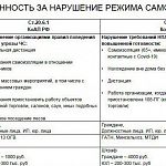 Ответственность за нарушение режима самоизоляции