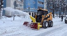 Уборка снега на улицах Краснознаменска