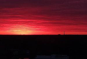 Огненный закат