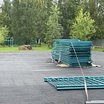 Начались работы по благоустройству спортивной площадки