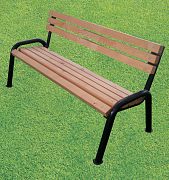 Скамья садовая Классика со спинкой