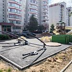 Монтаж новой детской площадки во дворе дома по адресу ул. Строителей 2