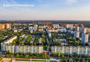 Краснознаменск с высоты