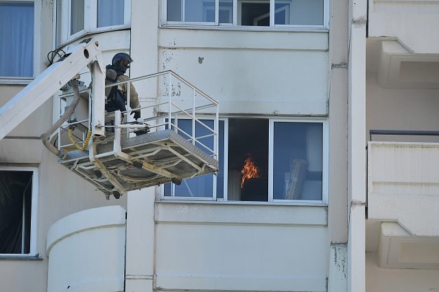 Пожар на ул Связистоа