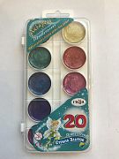 Акварель медовая полусухая перламутровая 20 цветов