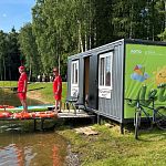 На озере в Городском парке начал работать спасательный пункт