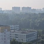 Дым от пожара в Рязанской области добрался до Краснознаменска 