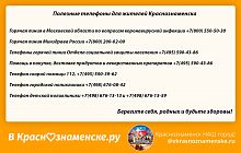 Полезные телефоны для жителей Краснознаменска