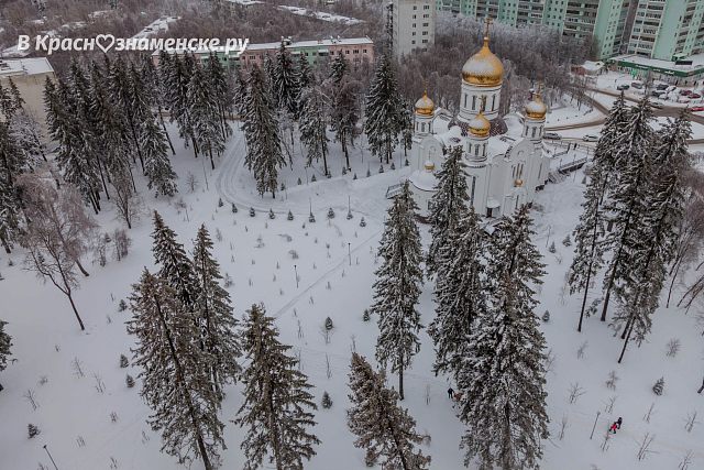 Церковь, вид сверху