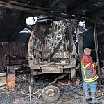 Возможная причина пожара в ГСК Маяк -  работы сварки и вспыхнувших паров