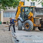 Благоустройство во дворе по адресу ул. Краснознамённая 21