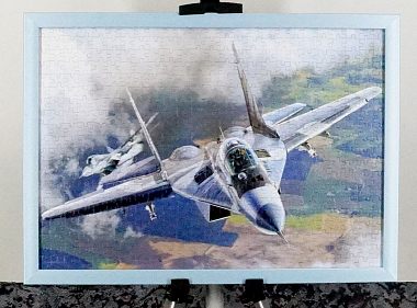 Картина пазлы истребитель