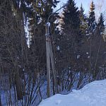 Обрыв провода от столб на одном из подъёмов лыжной трассы - устранён 