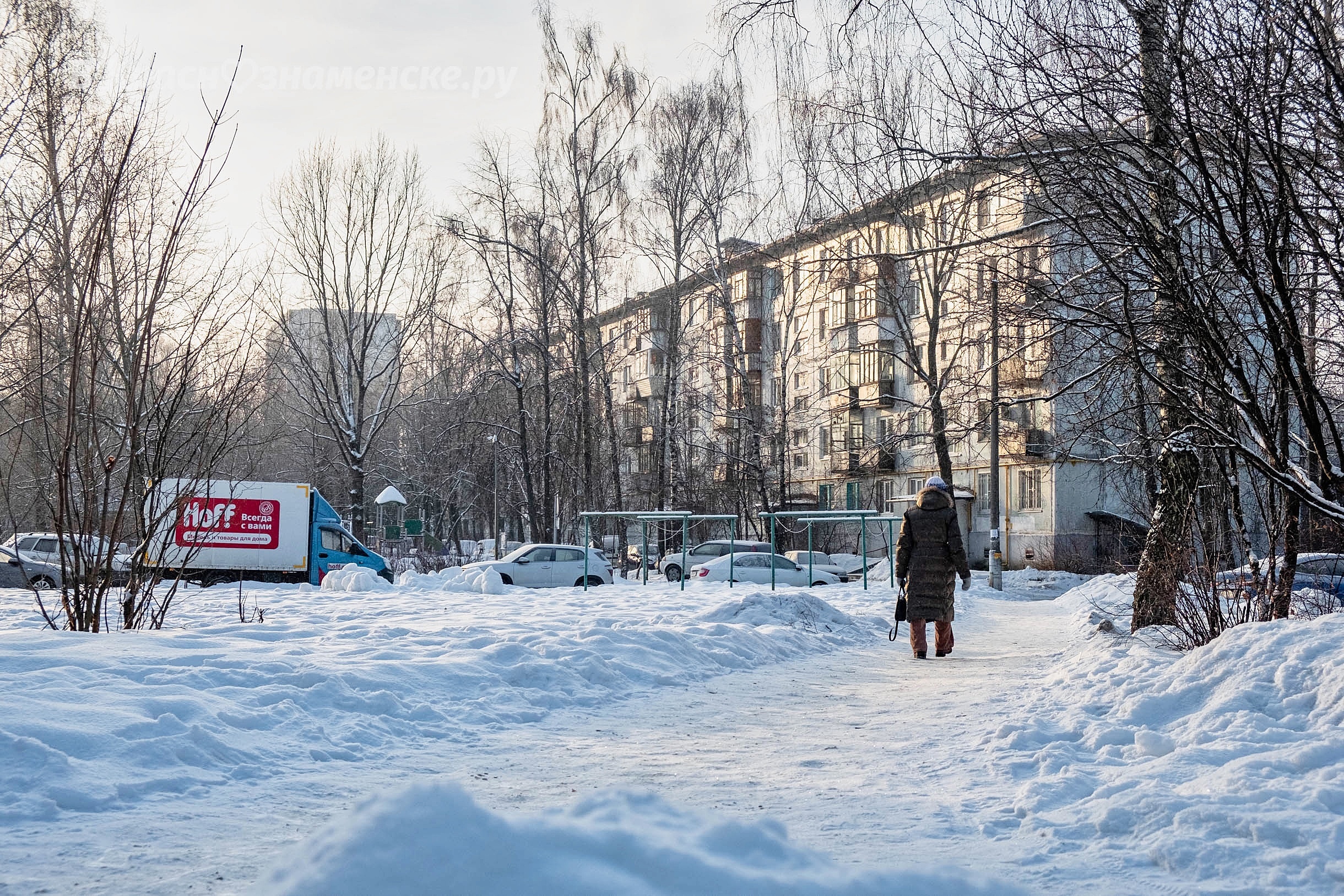 Ясный морозный день в Краснознаменске