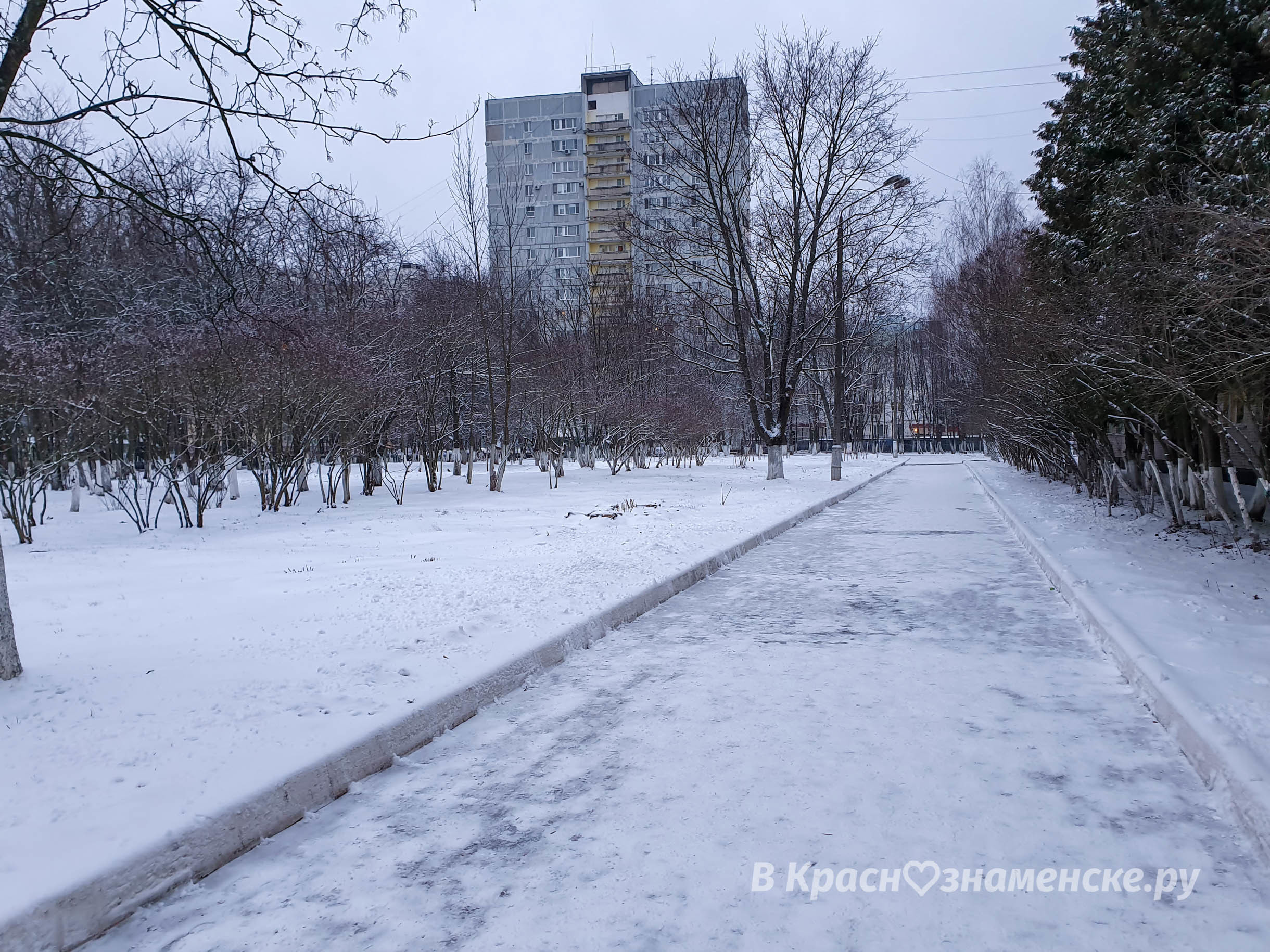 Зимний город (пока снег на растаял) — Краснознаменск