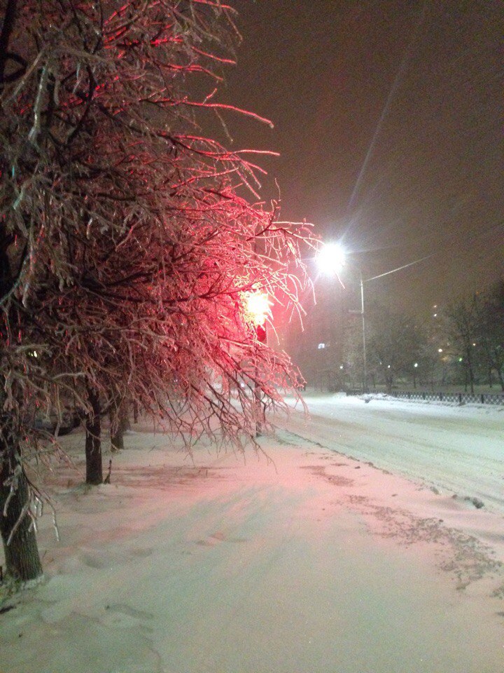 немного зимней сказки ночью) — Краснознаменск
