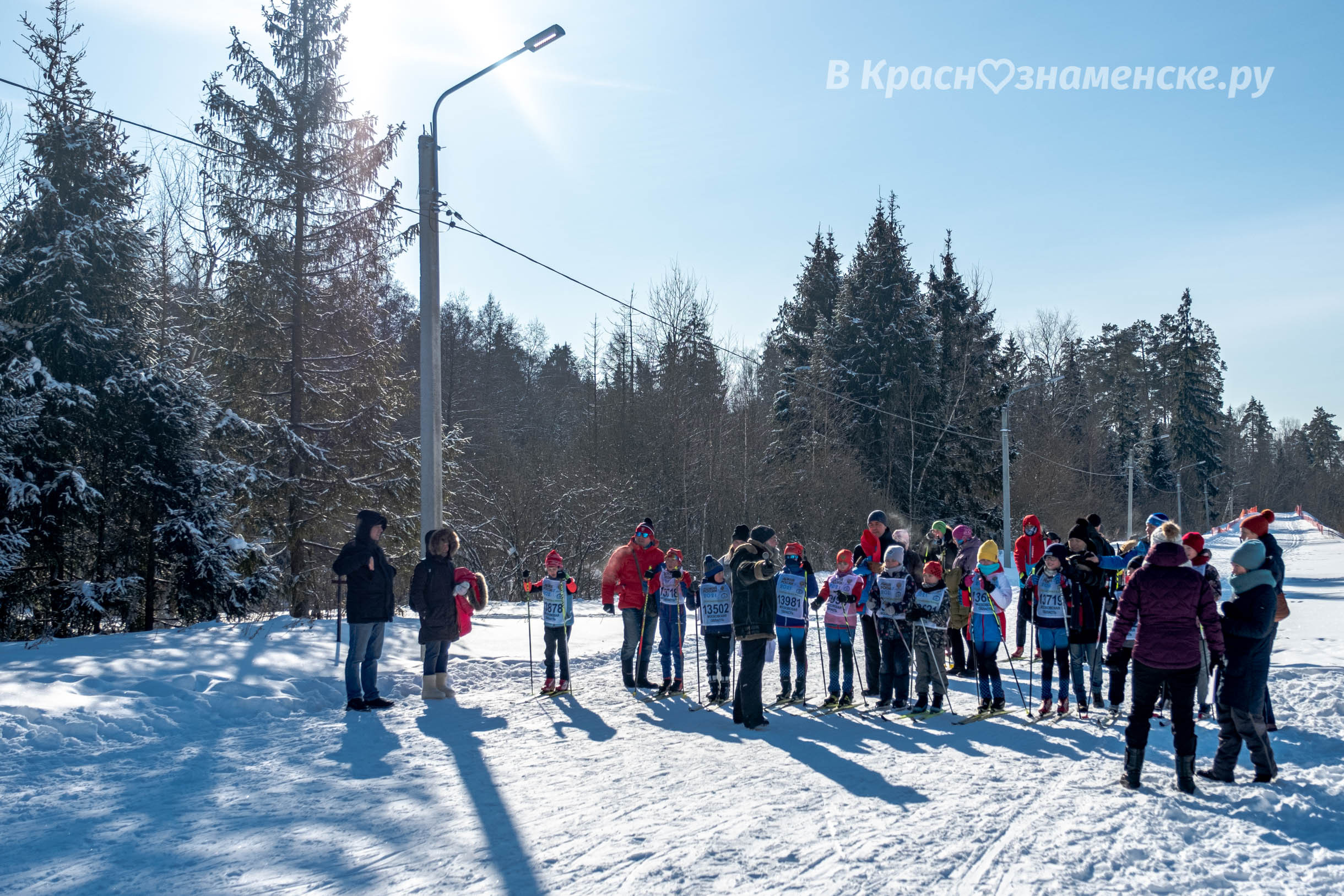 Несмотря на мороз Лыжня Росси прошла в Краснознаменске на лы