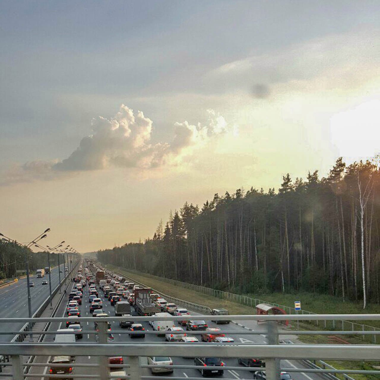 Пробка на Минском шоссе