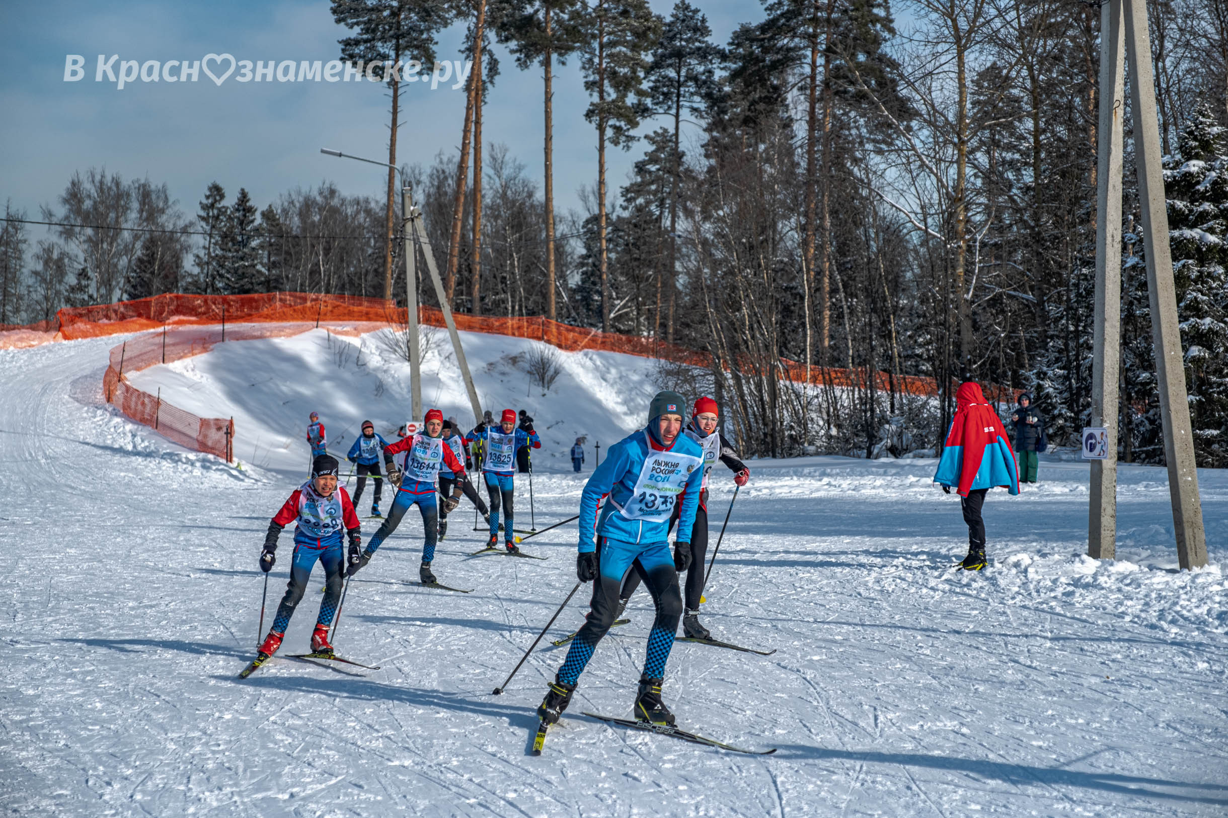 Несмотря на мороз Лыжня Росси прошла в Краснознаменске на лы