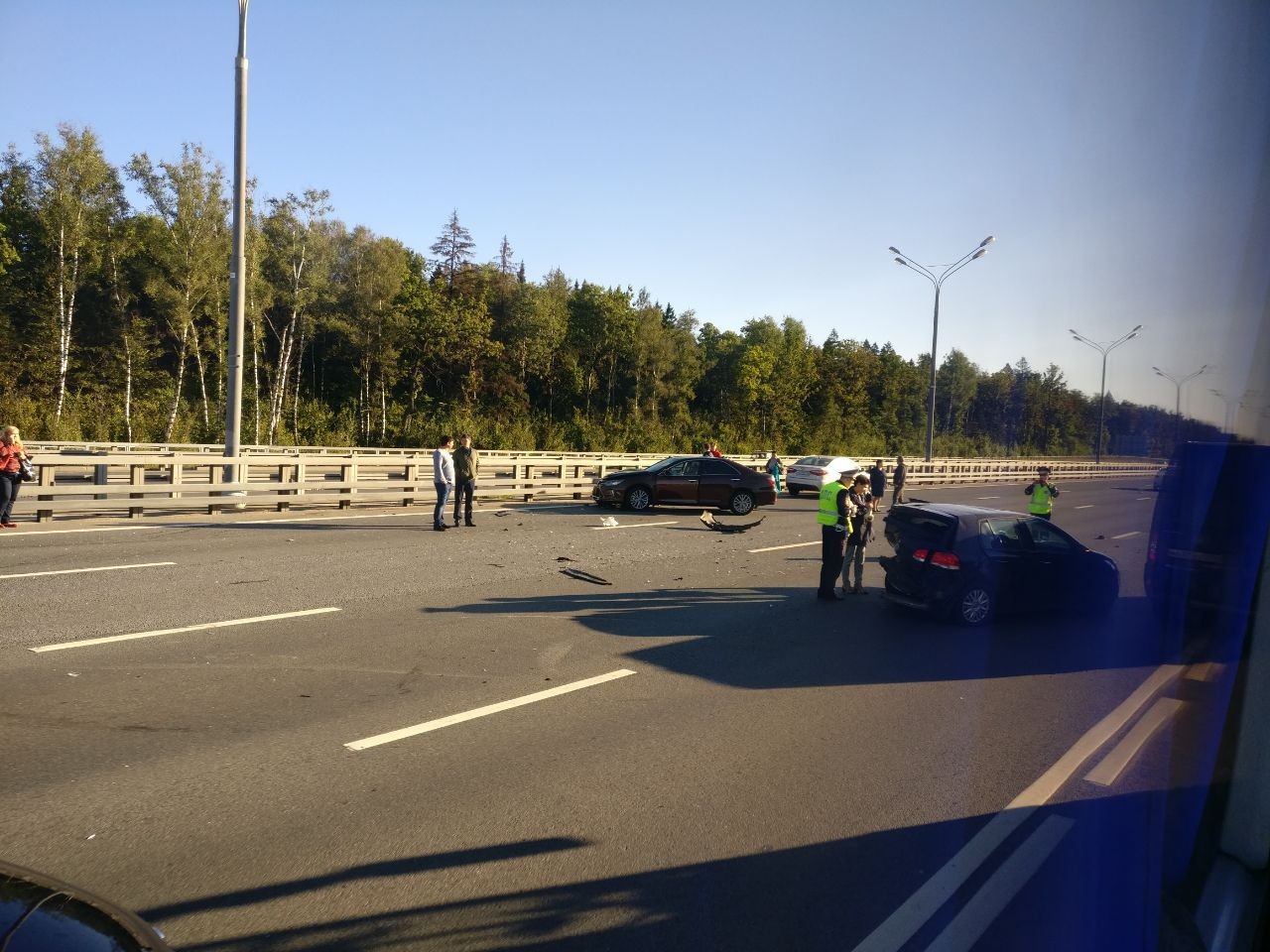 Утро не всегда бывает добрым. Авария на выезде из города