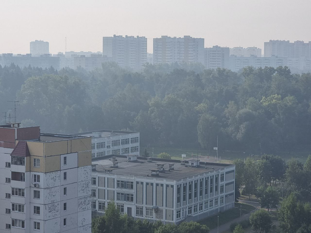 Дым от пожара в Рязанской области добрался до Краснознаменск