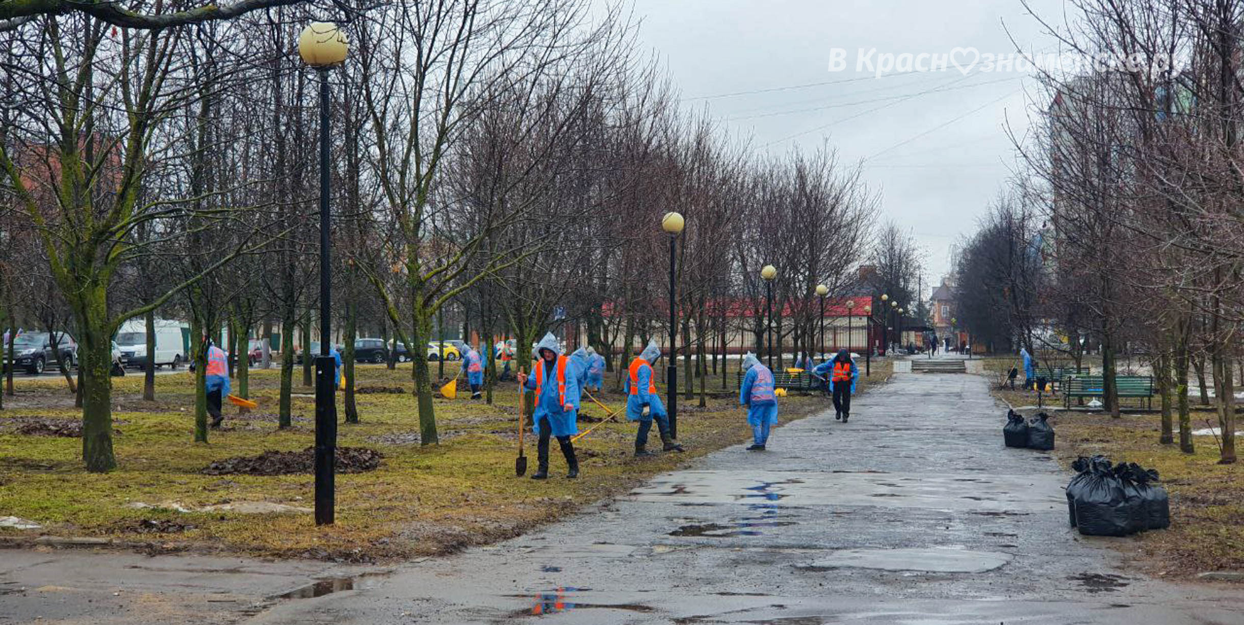 Несмотря на погодные условия муниципальщики сегодня на суббо