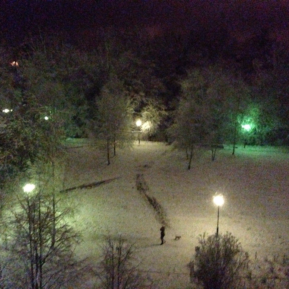 немного зимней сказки ночью)