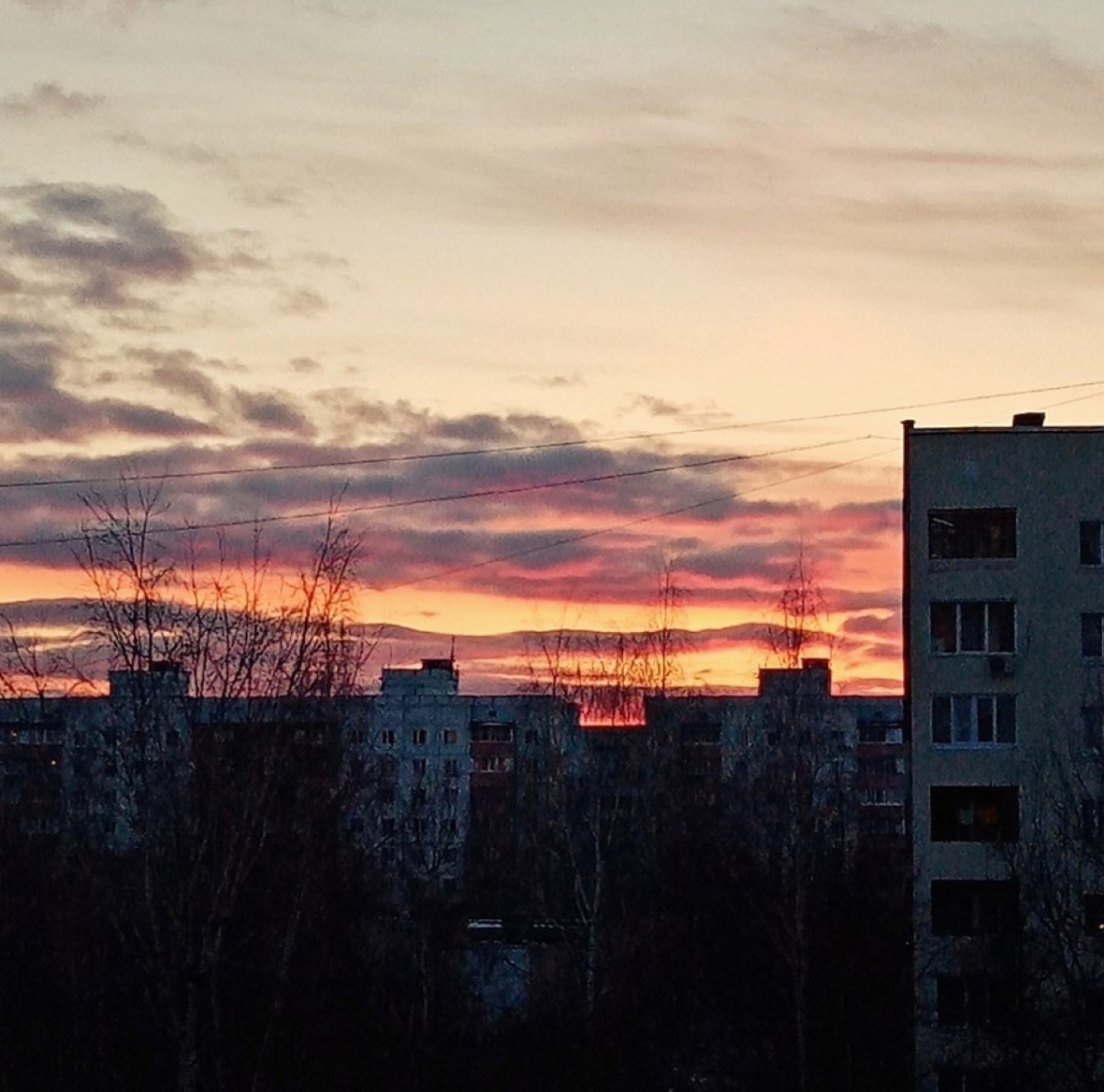 Вечерних краснознаменских пейзажей вам ????  *Краснознаменск в