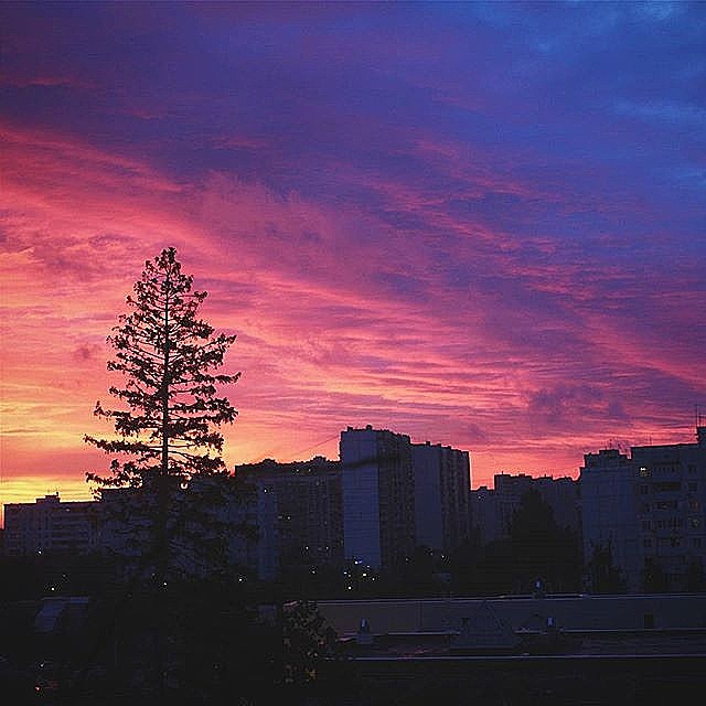 Вечереет.