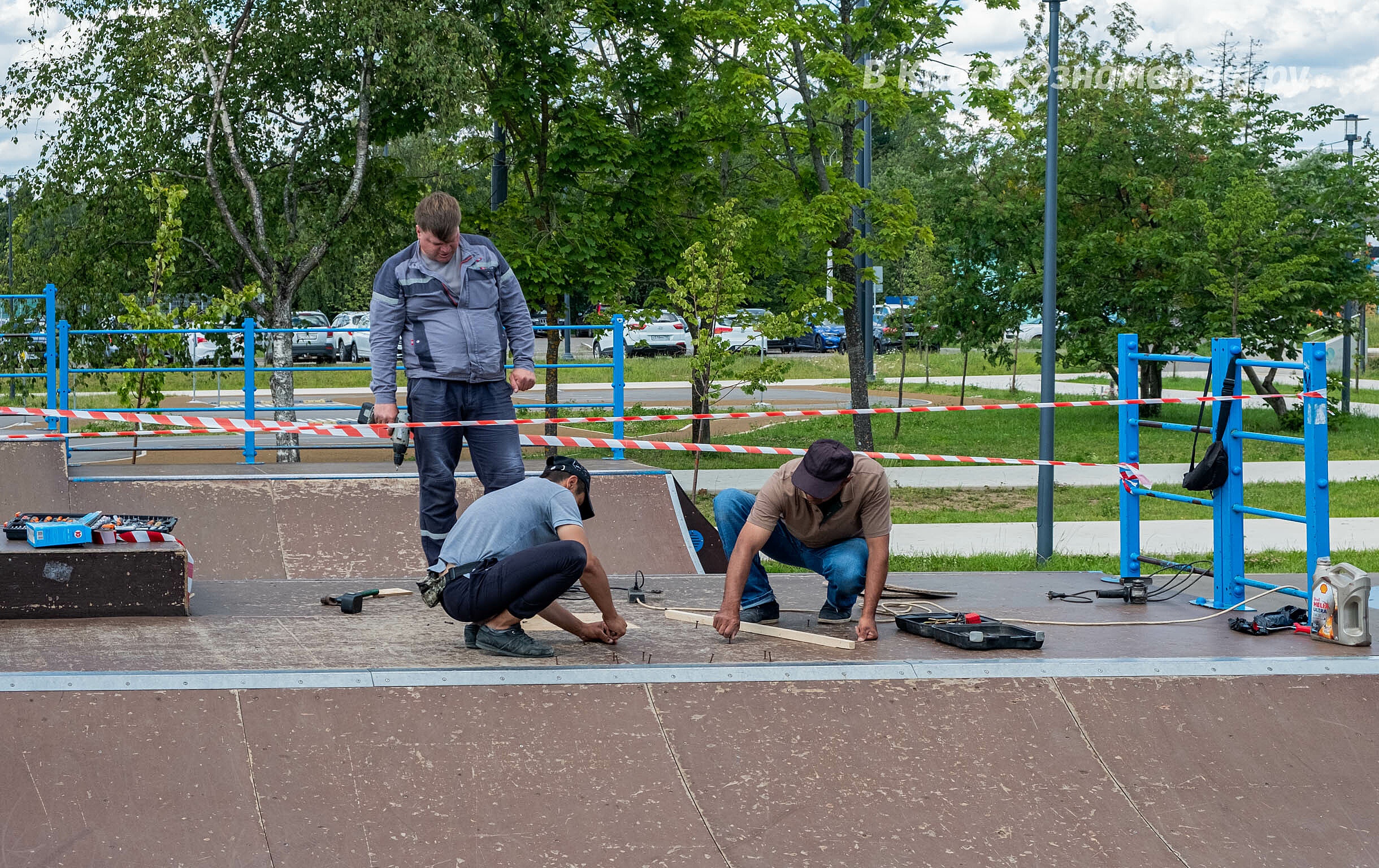 Замена некоторых отдельно износившихся частей рамп на городс