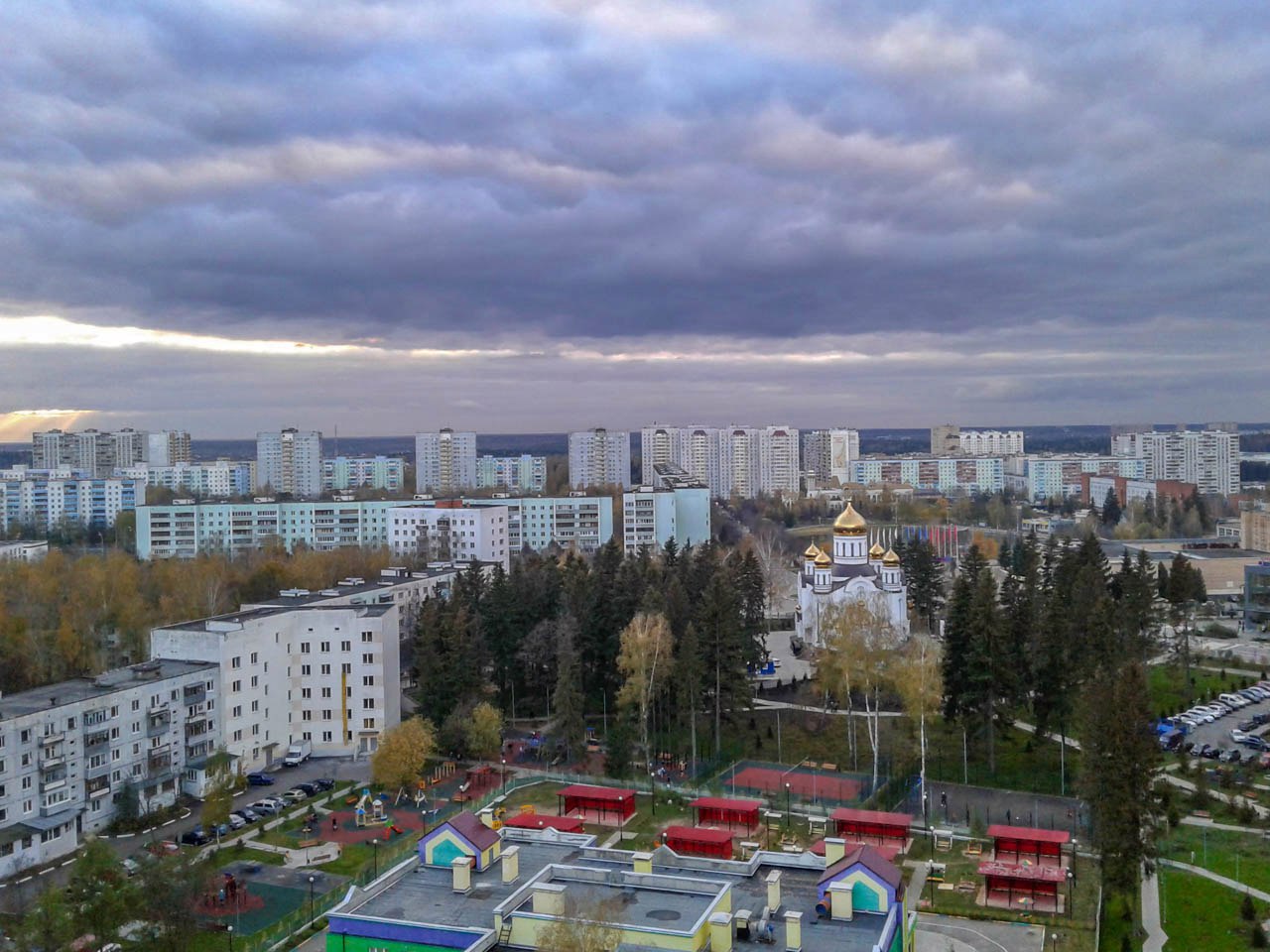 Краснознаменск с высоты!