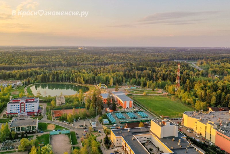 Город с высоты птичьего полета  *Краснознаменск в других соц