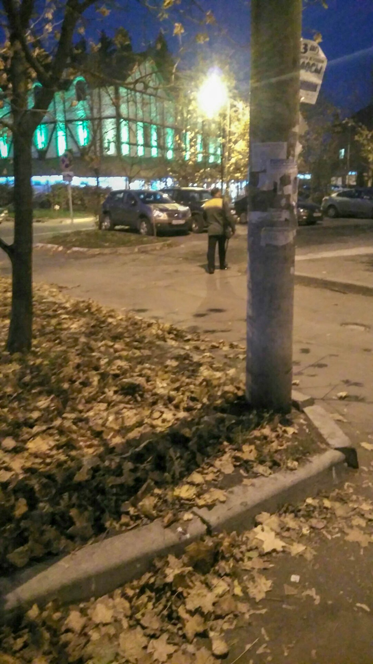 Сегодня на углу дома по улице Гагарина 13, напротив кафе "Тр