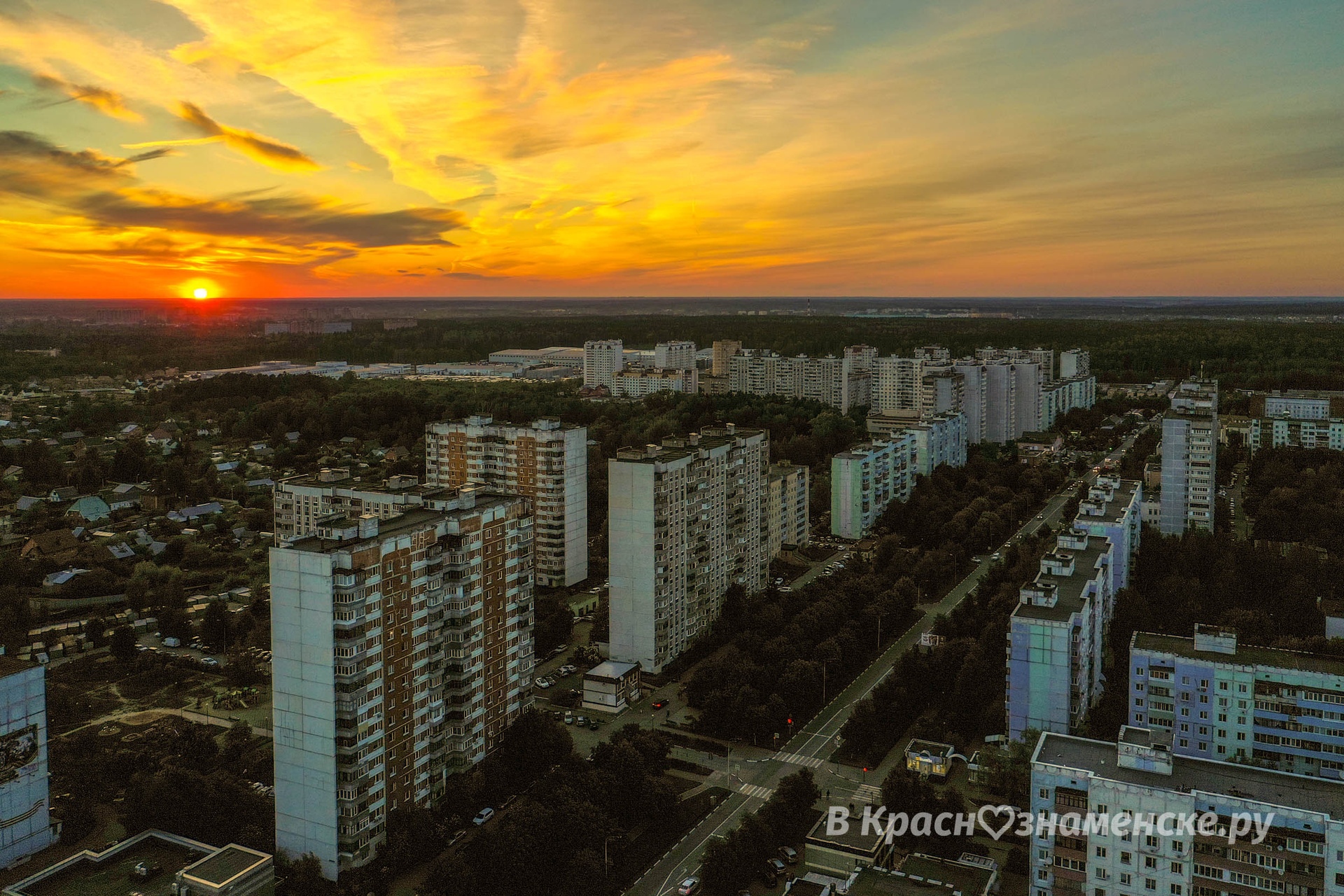 Завораживающие закаты Краснознаменска
