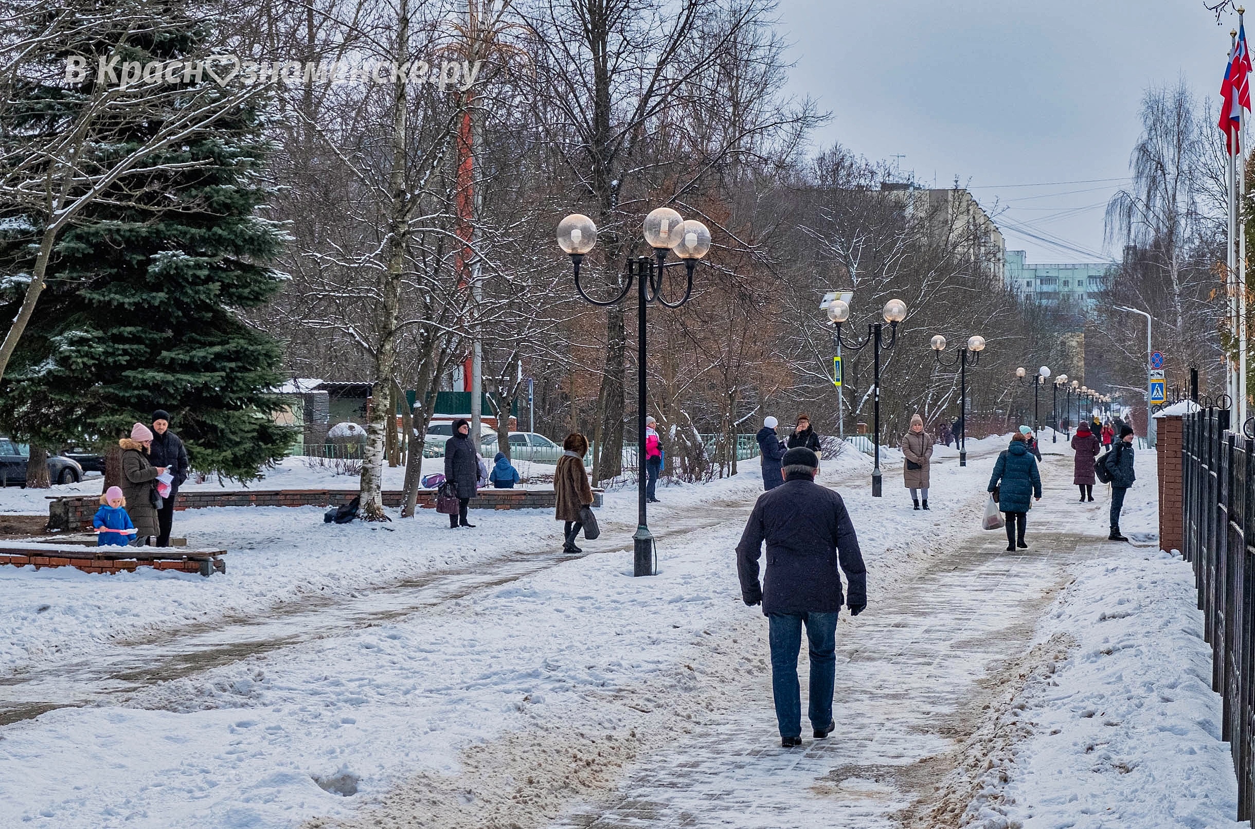 Зимняя прогулка по городу — Краснознаменск