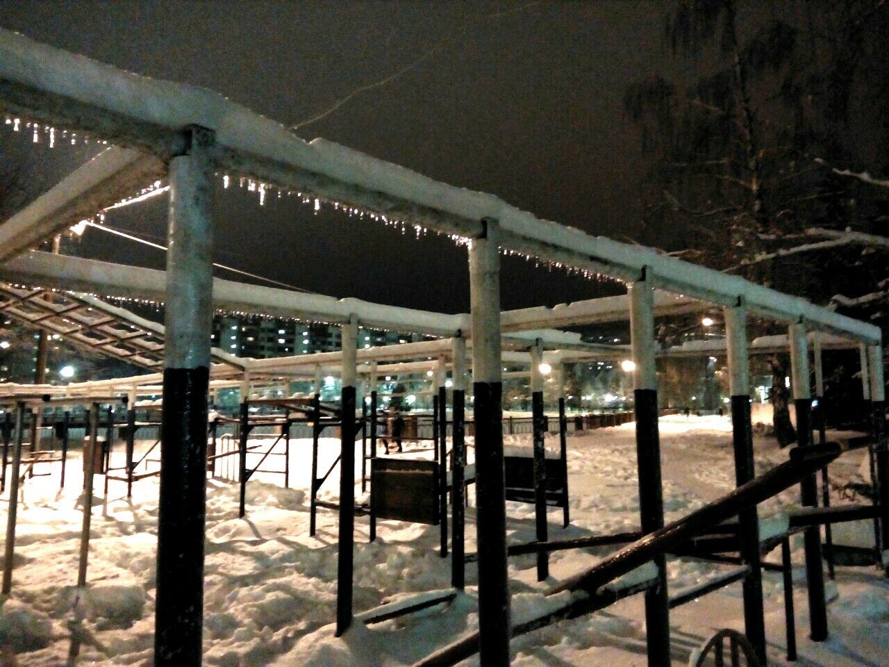 Вечерняя зимняя прогулка вокруг старого озера — Краснознаменск