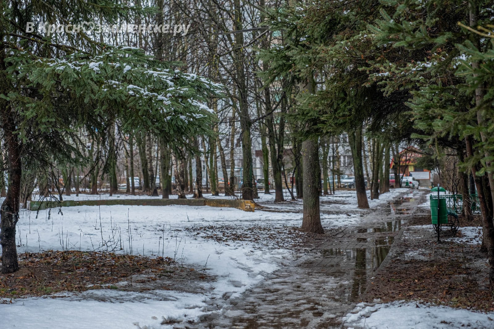 Весна на улицах города — Краснознаменск