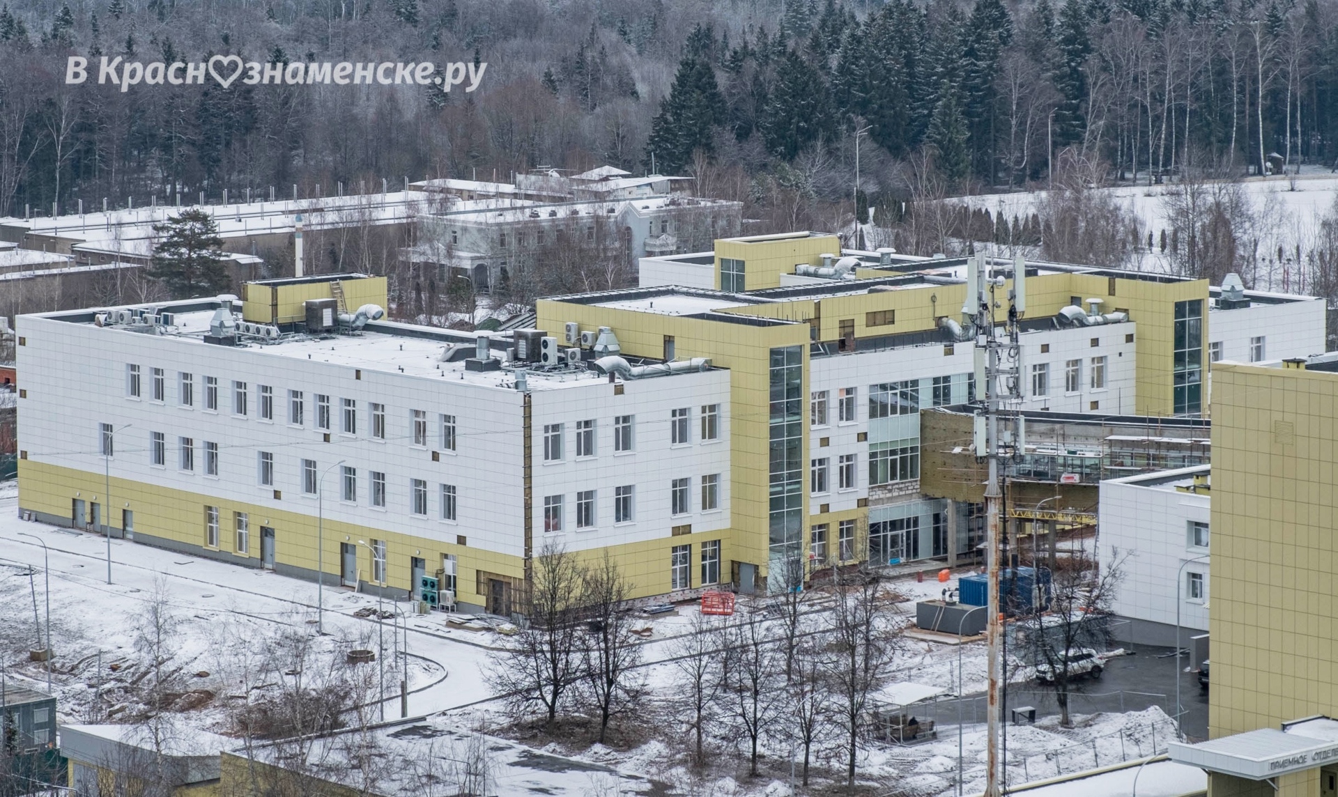 Небольшой фотообзор строительства нового корпуса госпиталя — Краснознаменск