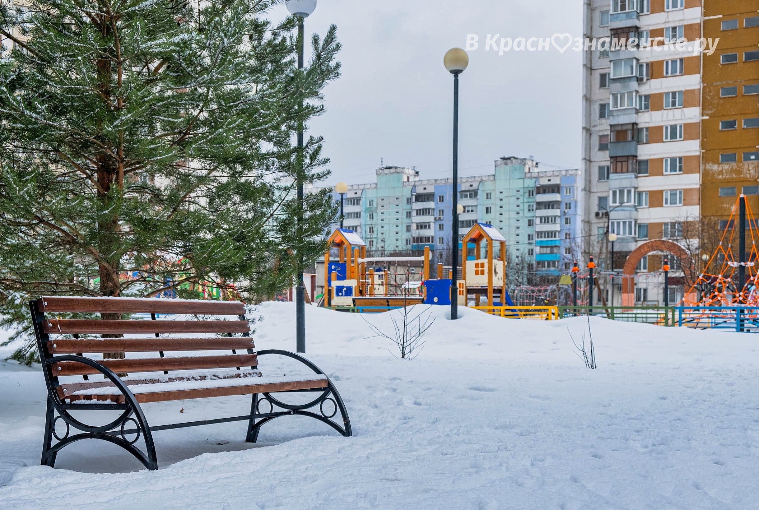 Зимняя прогулка по городу — Краснознаменск