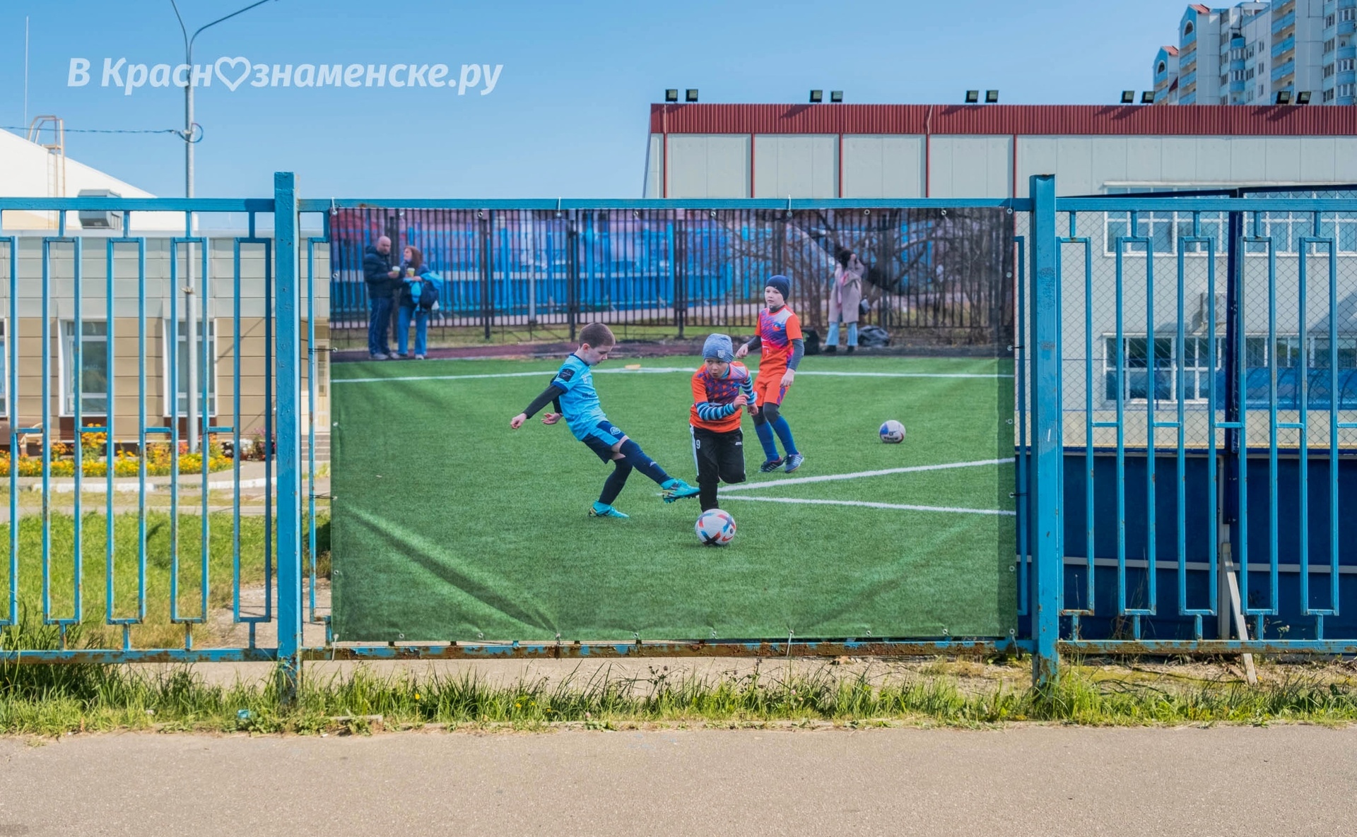 Вот такая фотогалерея появилась на аллее между ДЮСШ и стадио