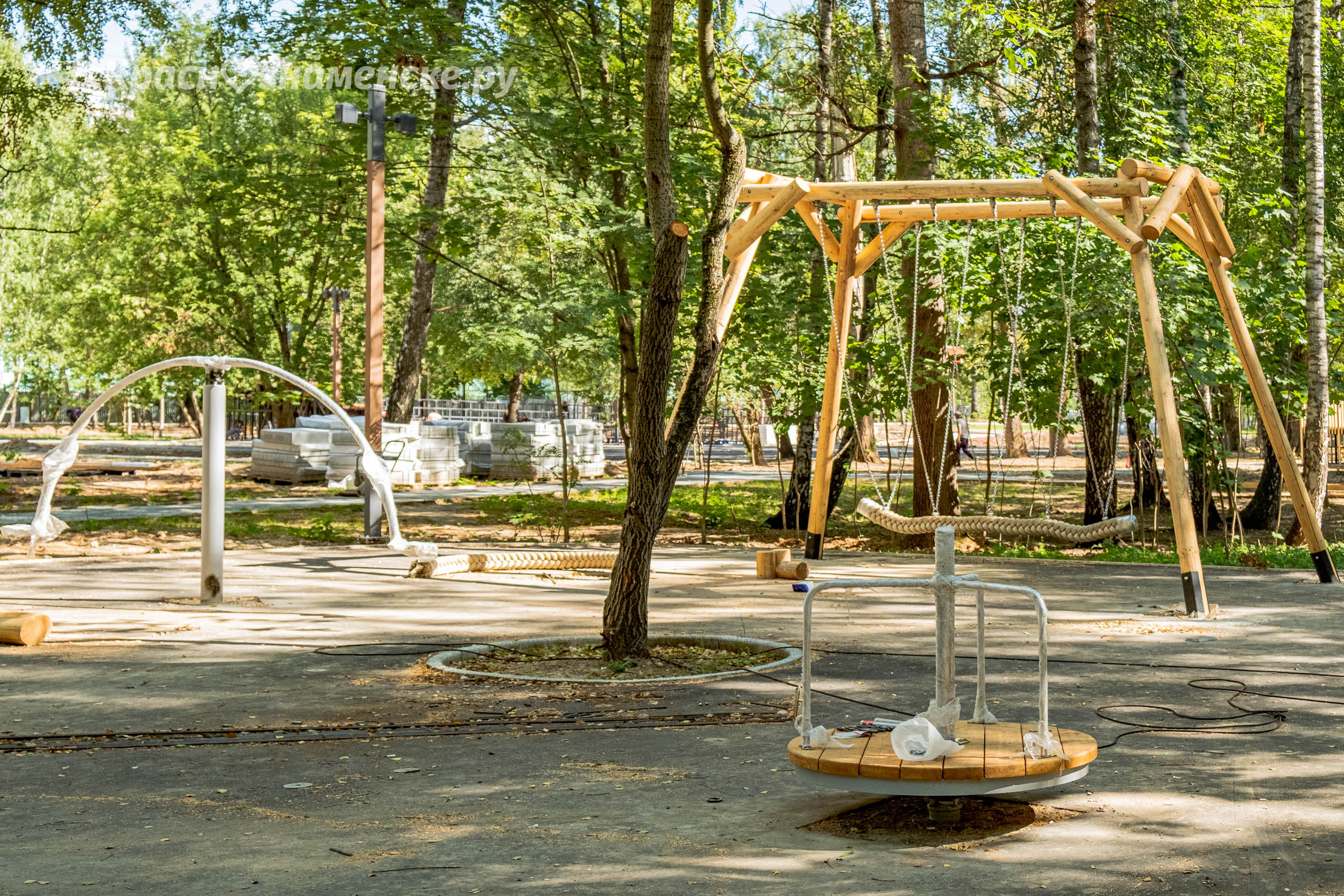 Фотообзор реконструкции КГБ-го парка — Краснознаменск