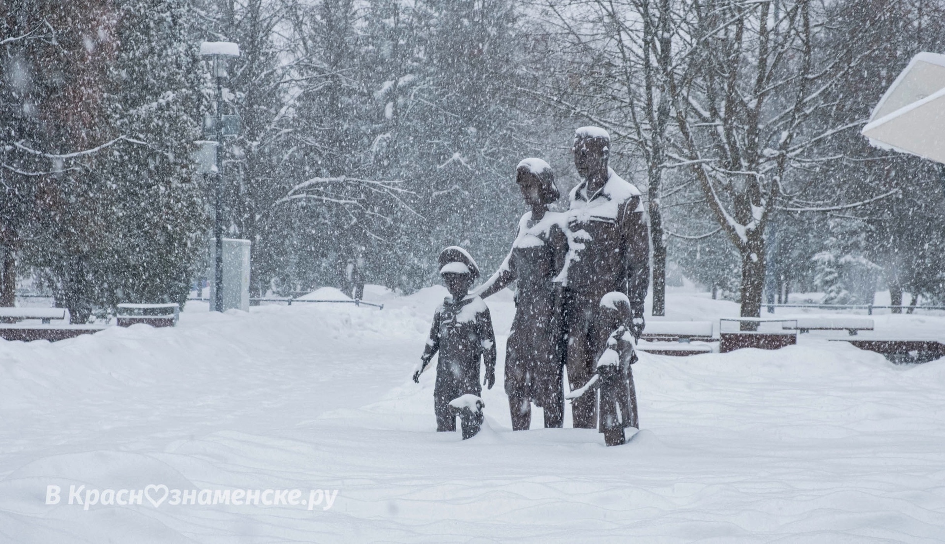 Январская прогулка по улицам города 2024г. — Краснознаменск