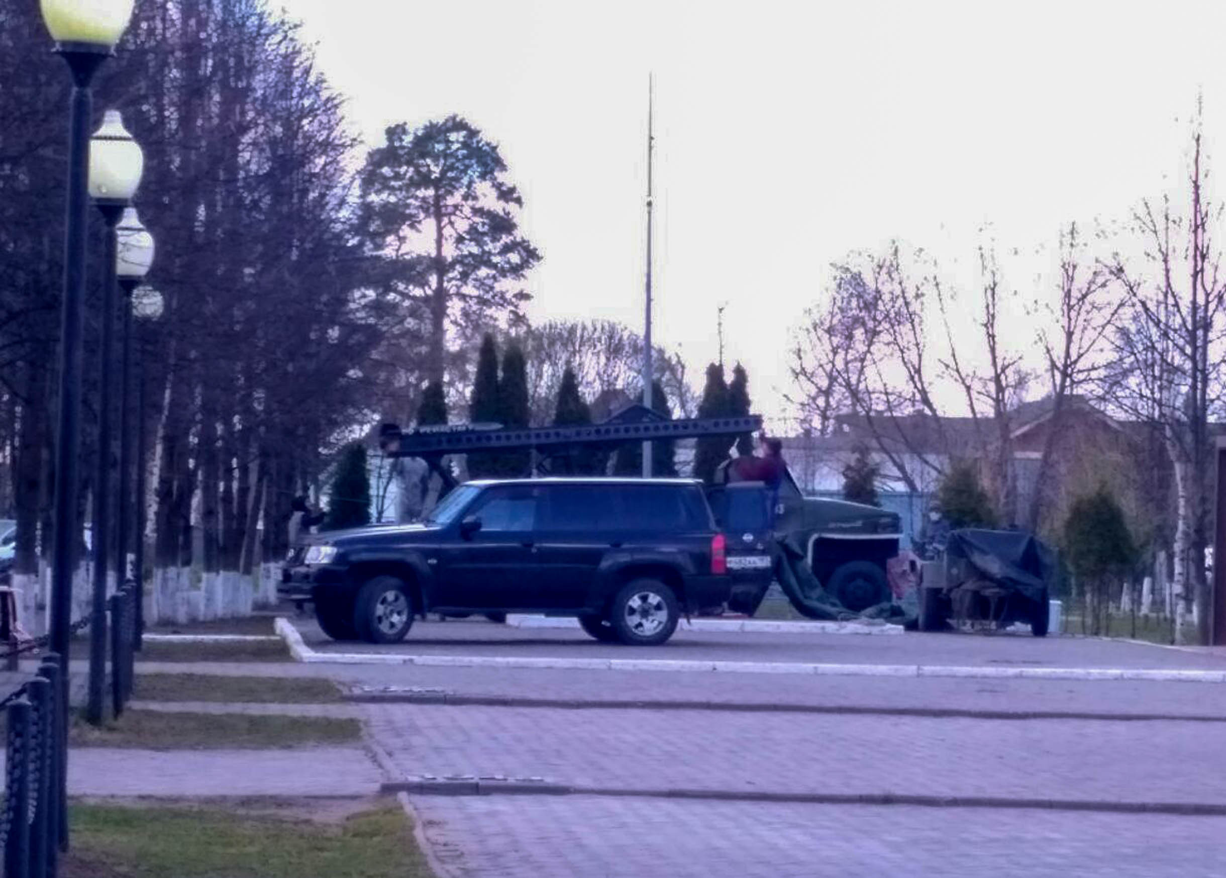 Тем временем Катюшу готовят к 9 мая Красят, установили напра