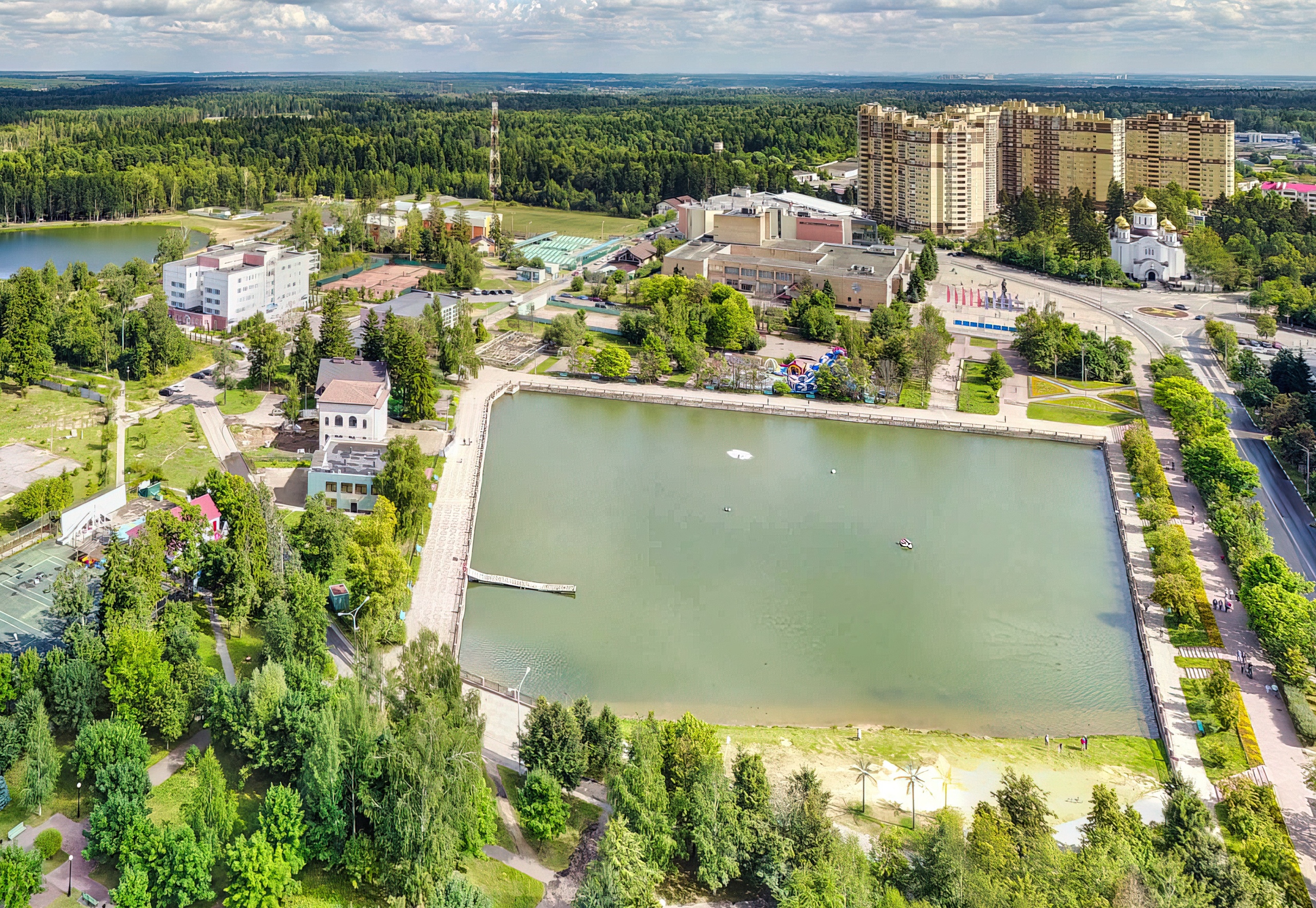 Фото городского озера до реконструкции. Уже история — Краснознаменск