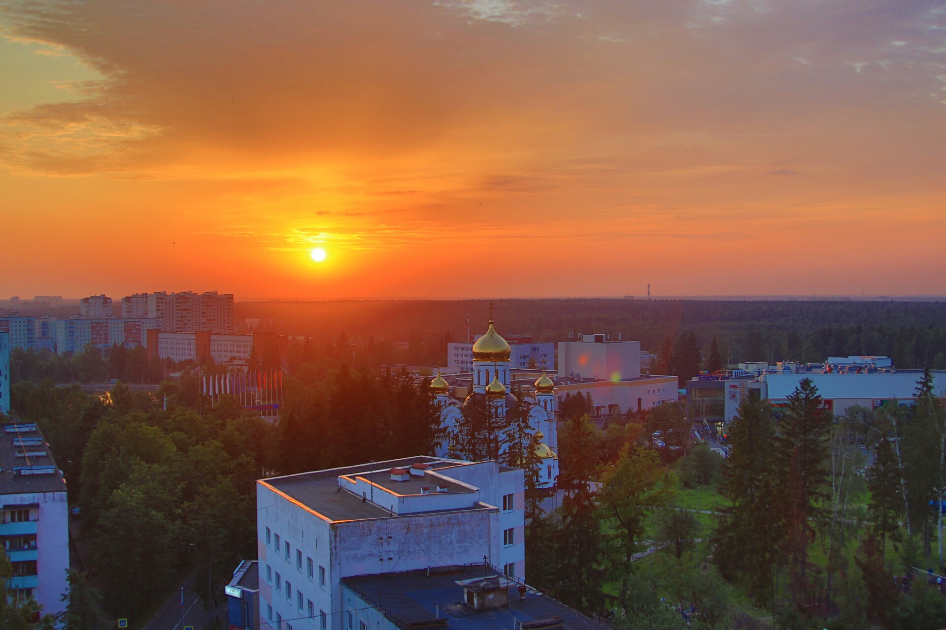 Завораживающие закаты Краснознаменска