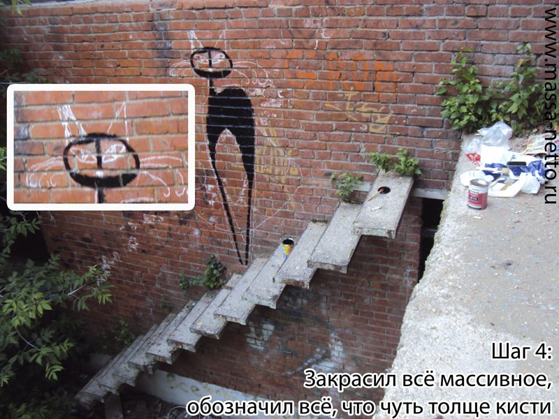 После первой работы пришло вдохновение.
На этот раз была выбрана кошка, но не потому, что я кошатник (тьфу-тьфу-тьфу), а потому, что я приглядел сначала место, а потом уже понял, что там будет выглядеть лучше всего.

Надеюсь получилось ничуть не