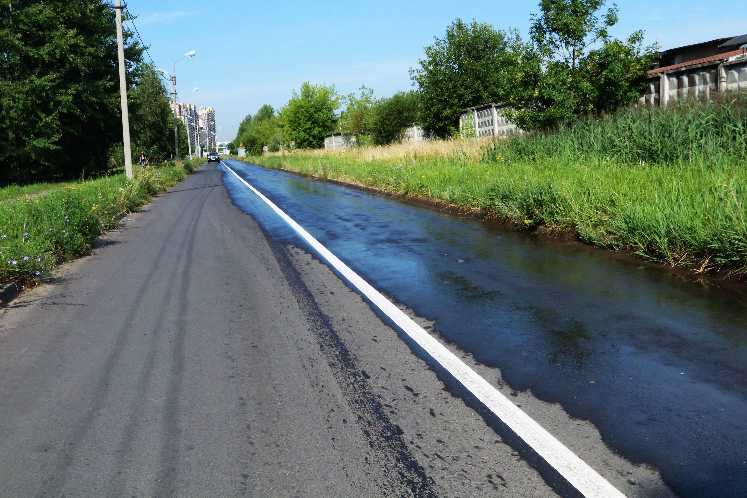 На ул. Связистов и ул. Автомобилистов была нанесена новая до