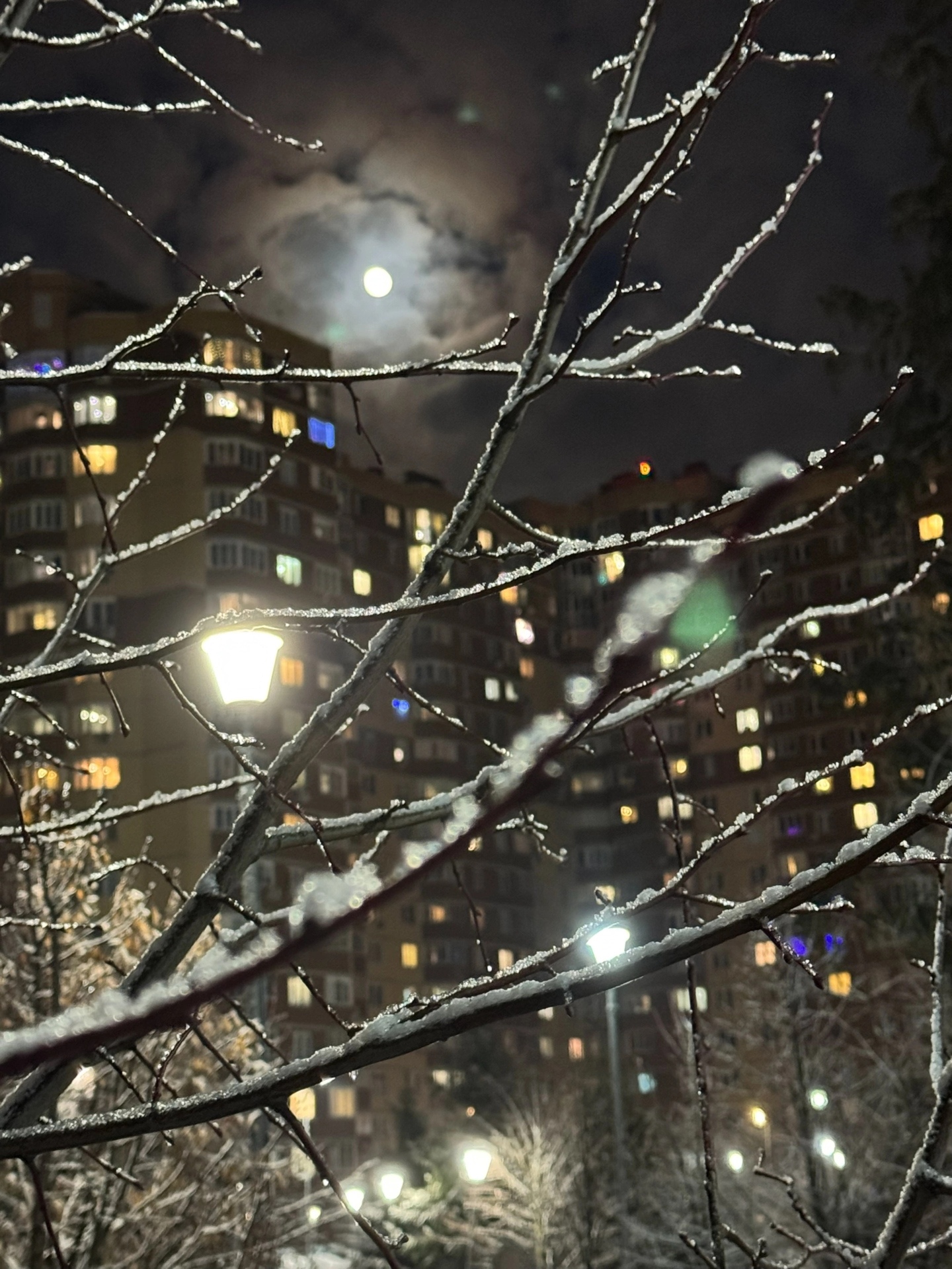 Луна над Краснознаменском  ❄️12 января.  ???? Марушкин Олег
