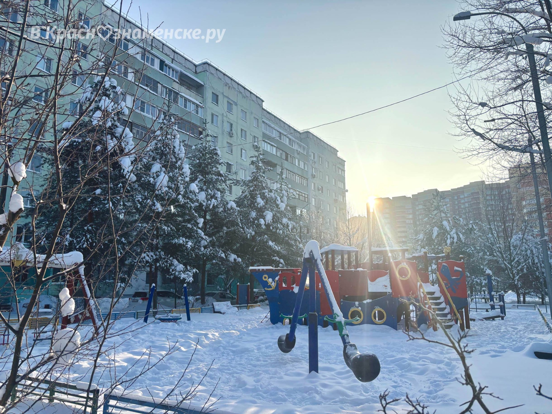 Мороз и солнце ☀️  © в Краснознаменске.ру Мы в telegram: t.m