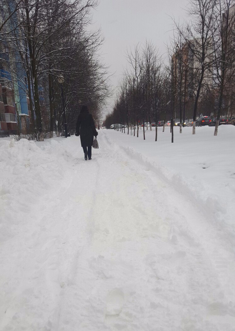 Утро тротуары